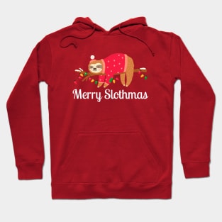 Merry Slothmas Christmas Sloth Hoodie